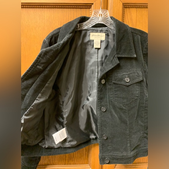 Eddie Bauer Womens Petite Medium Button Up Fully Lined Jacket Coat Blazer - Picture 4 of 8